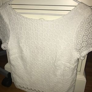 Lilly Pulitzer for Target white crochet crop top